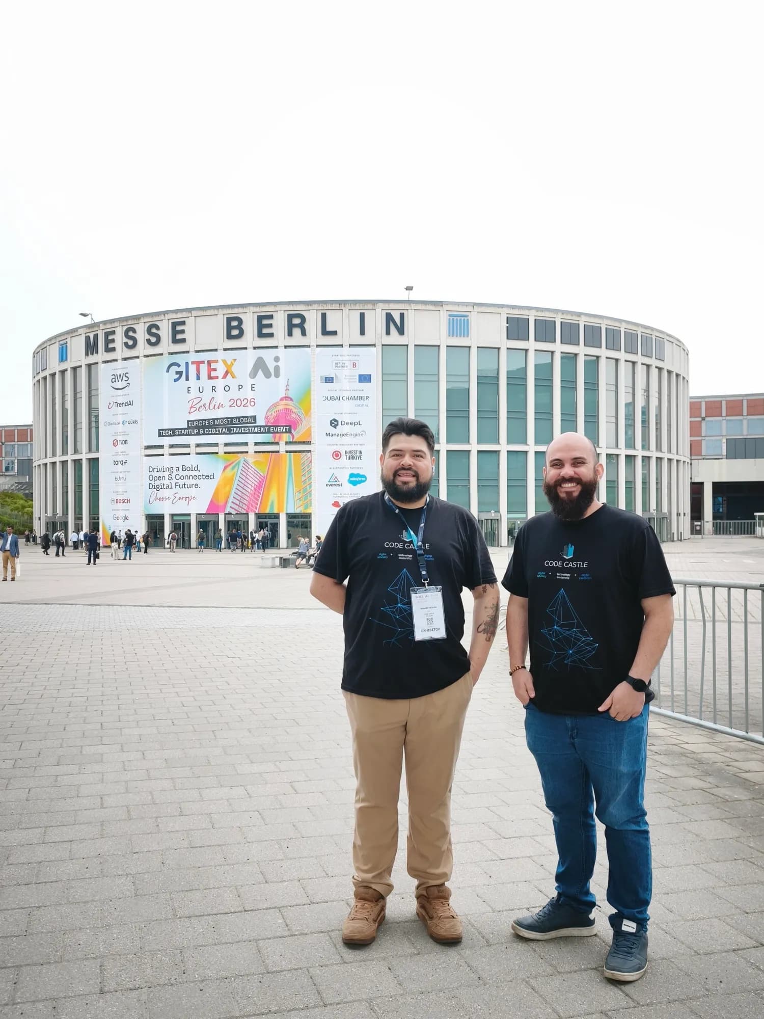 El equipo de CODE CASTLE en Messe Berlin durante GITEX Europe 2026.