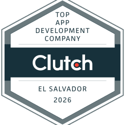 Clutch badge: Top App Development Company, El Salvador 2026