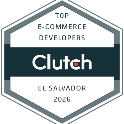 Clutch badge: Top E-Commerce Developers, El Salvador 2026